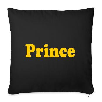 Prince - Sofa pillowcase 17,3'' x 17,3'' (45 x 45 cm) - black - Front