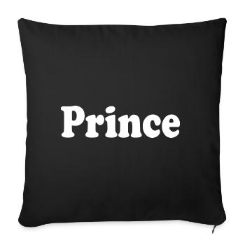 Prince - Sofa pillowcase 17,3'' x 17,3'' (45 x 45 cm) - black - Front