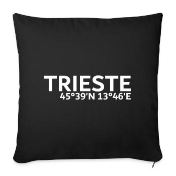Coordonnées de Trieste - Housse de coussin décorative 45 x 45 cm - noir - Devant