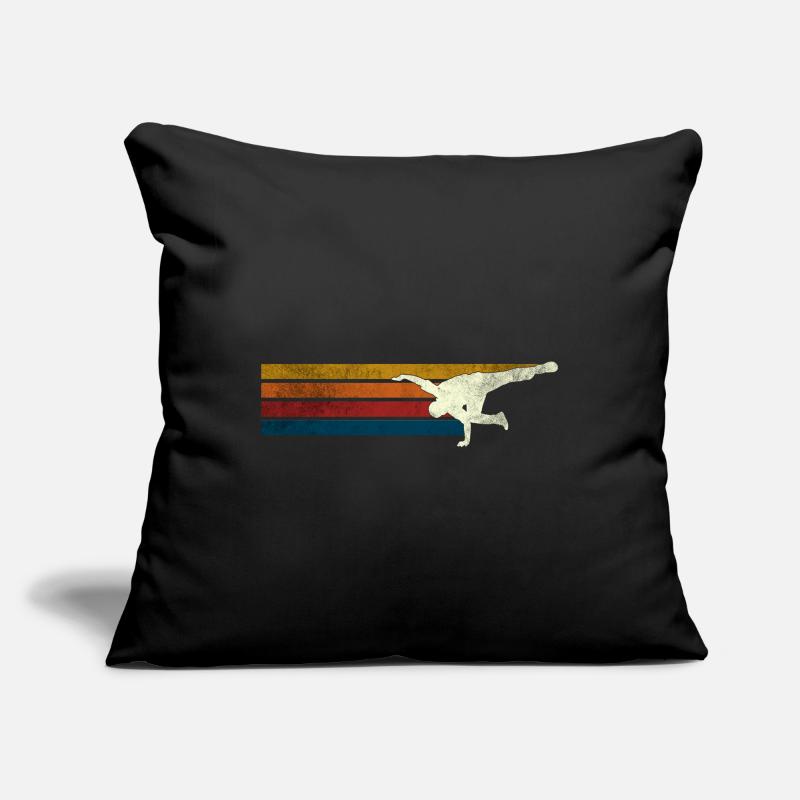 Breakdance Breakdancer Rétro Housse de coussin décorative 45 x 45 cm