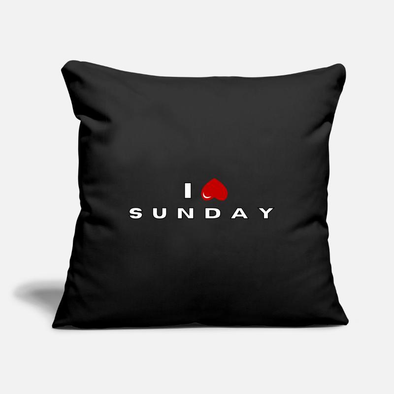 I hate Sunday Sofa pillowcase 17,3'' x 17,3'' (45 x 45 cm)