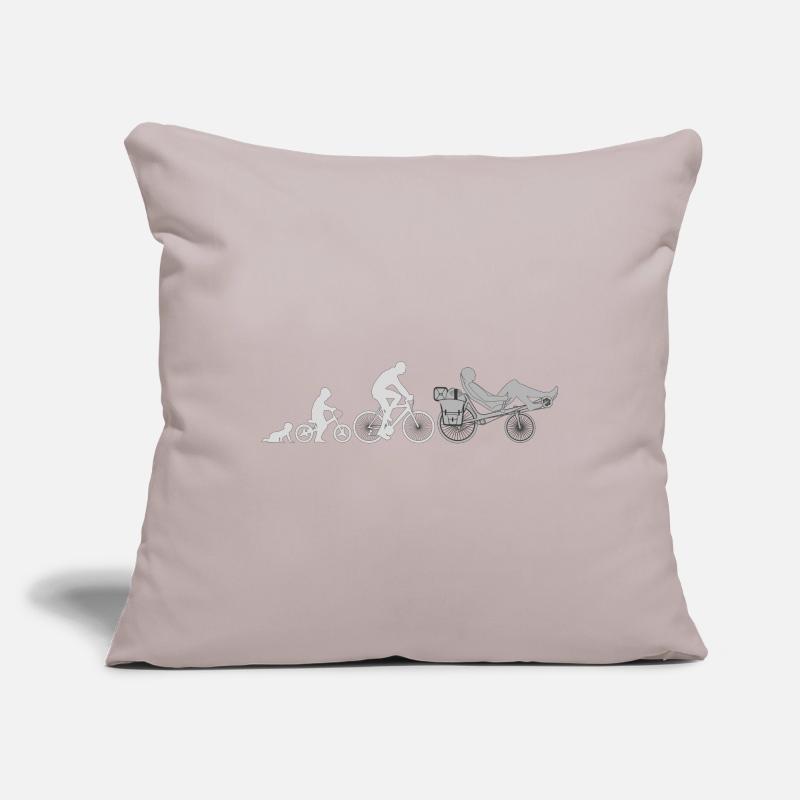 Vélo couché Evolution Housse de coussin décorative 45 x 45 cm