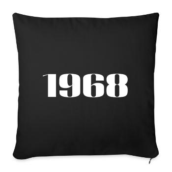 1998 - Cadeau né en 1998 - Housse de coussin décorative 45 x 45 cm - noir - Devant