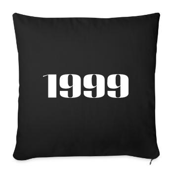 1999 - Cadeau né en 1999 - Housse de coussin décorative 45 x 45 cm - noir - Devant