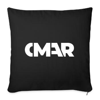 Omar Nom Arabe Prénom Idée cadeau - Housse de coussin décorative 45 x 45 cm - noir - Devant