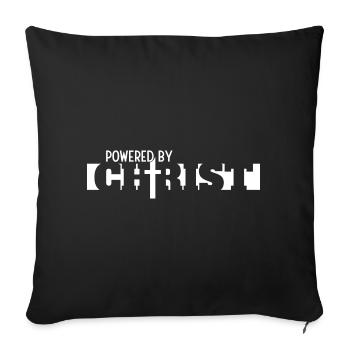 Jesus Faith Church Christ Bible Prayer - Sofa pillowcase 17,3'' x 17,3'' (45 x 45 cm) - black - Front