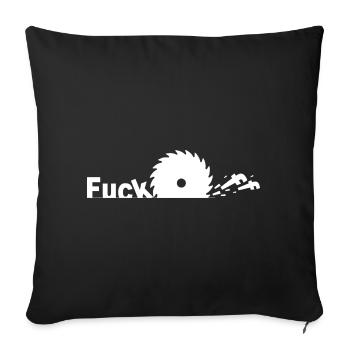 Fuck Off - Sofa pillowcase 17,3'' x 17,3'' (45 x 45 cm) - black - Front
