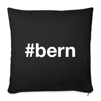 BERNE Hashtag Suisse Suisse - Housse de coussin décorative 45 x 45 cm - noir - Devant