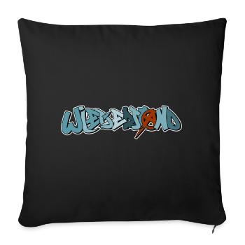 Punker Wiederstand Anarchy Anarchist - Sofakissenbezug 45 x 45 cm - Schwarz - Vorne