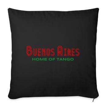 Buenos Aires, Home of Tango - - Sofa pillowcase 17,3'' x 17,3'' (45 x 45 cm) - black - Front