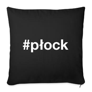 Plock Pologne - Housse de coussin décorative 45 x 45 cm - noir - Devant