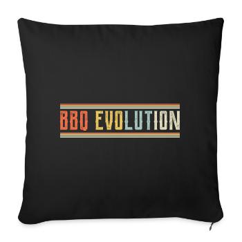 BBQ Evolution Design - Housse de coussin décorative 45 x 45 cm - noir - Devant