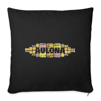 Cadeau pour Aulona - Housse de coussin décorative 45 x 45 cm - noir - Devant