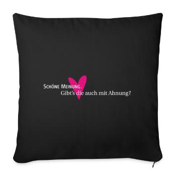 Opinion et intuition - Housse de coussin décorative 45 x 45 cm - noir - Devant