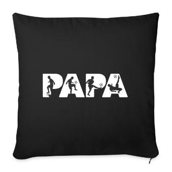 Football Dad Funny Dad Football Fathers Day Sports - Sofa pillowcase 17,3'' x 17,3'' (45 x 45 cm) - black - Front