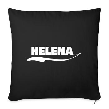 Helena comme prénom - Housse de coussin décorative 45 x 45 cm - noir - Devant