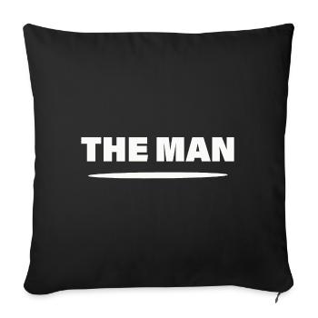 THE MAN - Sofa pillowcase 17,3'' x 17,3'' (45 x 45 cm) - black - Front