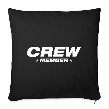 Crew Member - Sofa pillowcase 17,3'' x 17,3'' (45 x 45 cm) - black - Front
