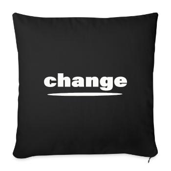 CHANGE - Sofakissenbezug 45 x 45 cm - Schwarz - Vorne