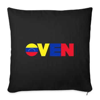 Venezuela - Sofa pillowcase 17,3'' x 17,3'' (45 x 45 cm) - black - Front