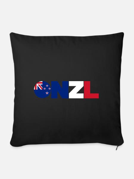 New_Zealand - Sofakissenbezug 45 x 45 cm - Schwarz