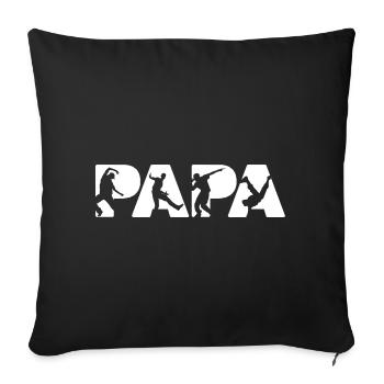 Papa Dancer Hip Hop Street Dance Silhouettes - Sofa pillowcase 17,3'' x 17,3'' (45 x 45 cm) - black - Front