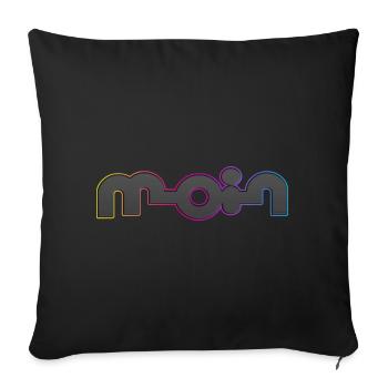Hello - Sofa pillowcase 17,3'' x 17,3'' (45 x 45 cm) - black - Front
