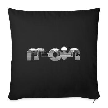 Hello - Sofa pillowcase 17,3'' x 17,3'' (45 x 45 cm) - black - Front
