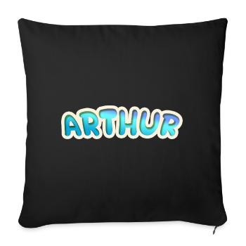 Occupation Arthur - Sofa pillowcase 17,3'' x 17,3'' (45 x 45 cm) - black - Front