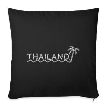 Thaïlande - Housse de coussin décorative 45 x 45 cm - noir - Devant