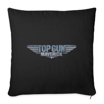Top Gun Maverick Logo - Sofakissenbezug 45 x 45 cm - Schwarz - Vorne