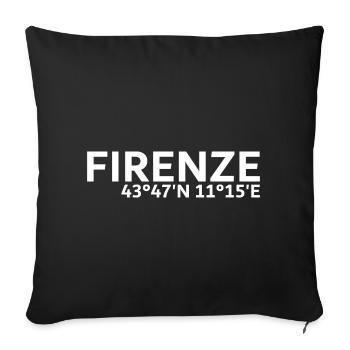 Coordonnées de Firenze - Housse de coussin décorative 45 x 45 cm - noir - Devant