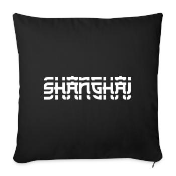 Shanghai - Housse de coussin décorative 45 x 45 cm - noir - Devant