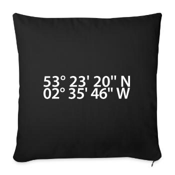 Warrington coordinates - Sofa pillowcase 17,3'' x 17,3'' (45 x 45 cm) - black - Front