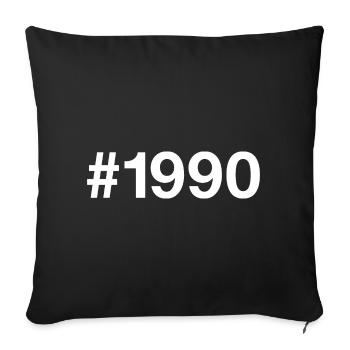 1990 Jahrgang 36 Jahre alt 36. Geburtstag - Sofakissenbezug 45 x 45 cm - Schwarz - Vorne