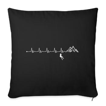 Astronaut Trek Alpine Ridge - Sofa pillowcase 17,3'' x 17,3'' (45 x 45 cm) - black - Front
