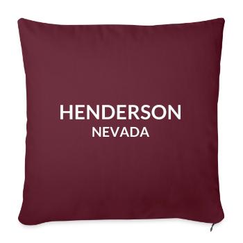 Henderson, Nevada, USA - Sofa pillowcase 17,3'' x 17,3'' (45 x 45 cm) - burgundy - Front