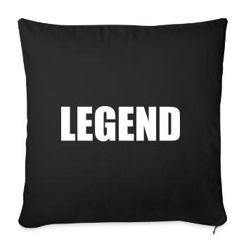 Legend - Housse de coussin décorative 45 x 45 cm - noir - Devant