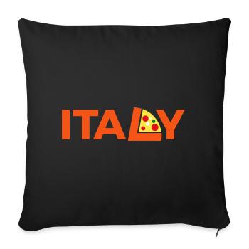 Italy - Sofakissenbezug 45 x 45 cm - Schwarz - Vorne