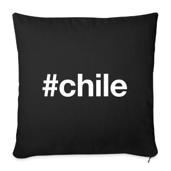 CHILE Hashtag - Sofa pillowcase 17,3'' x 17,3'' (45 x 45 cm) - black - Front