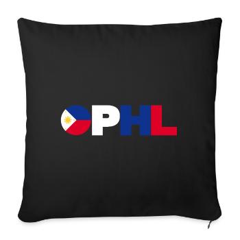 Philippines - Housse de coussin décorative 45 x 45 cm - noir - Devant