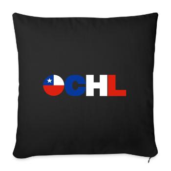 Chile - Sofa pillowcase 17,3'' x 17,3'' (45 x 45 cm) - black - Front