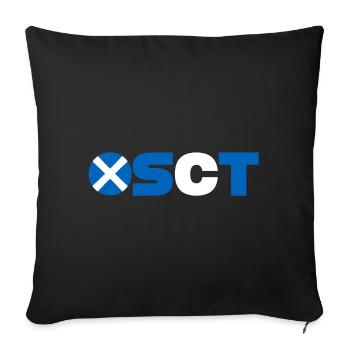Écosse - Housse de coussin décorative 45 x 45 cm - noir - Devant
