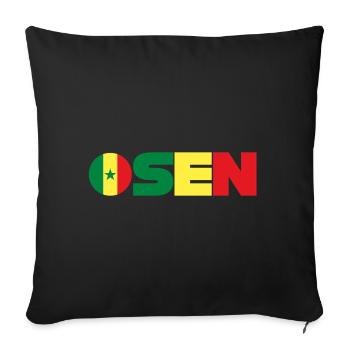 Senegal - Sofakissenbezug 45 x 45 cm - Schwarz - Vorne