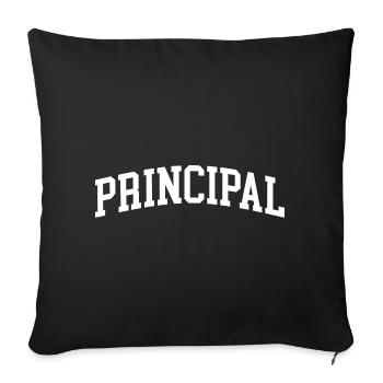 Principal of the Minimalist School - Sofa pillowcase 17,3'' x 17,3'' (45 x 45 cm) - black - Front