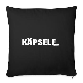 Als Käpsele ist man clever und schlau... - Sofakissenbezug 45 x 45 cm - Schwarz - Vorne