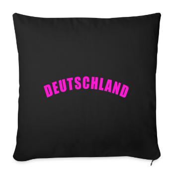 GERMANY GIFT GERMANY - Sofa pillowcase 17,3'' x 17,3'' (45 x 45 cm) - black - Front