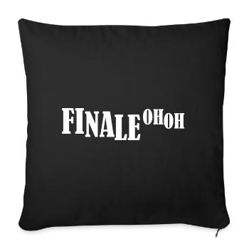 Finale | Fußball Volleyball Handball Turnier Fan - Sofakissenbezug 45 x 45 cm - Schwarz - Vorne