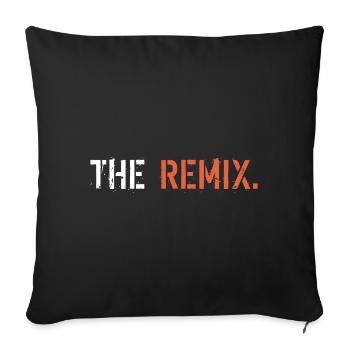 The Remix - Housse de coussin décorative 45 x 45 cm - noir - Devant