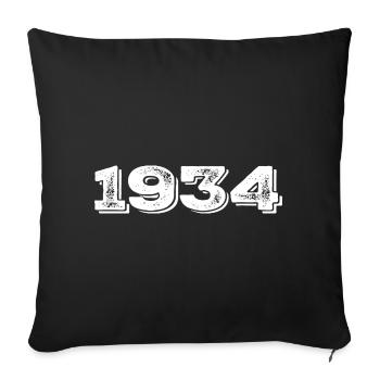 Geburtstagsgeschenk 1934 - 1934 - Sofakissenbezug 45 x 45 cm - Schwarz - Vorne